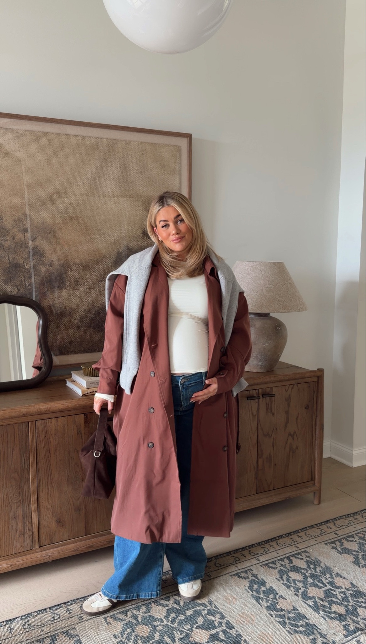 Maternity jeans outfit from Amazon🤍

#LTKBump #LTKootd #LTKSaleAlert