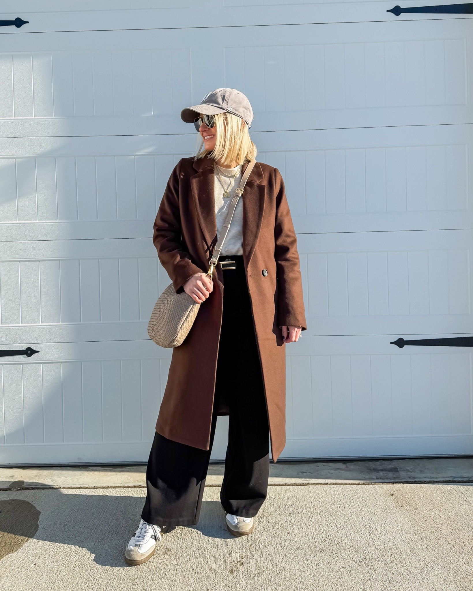 Winter outfit with a chocolate brown wool coat! 
Coat- xsmall
Sweater- small
Pants- 0/petite

#LTKOver40 #LTKPetite #LTKSeasonal