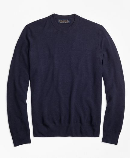 BrooksTechâ„¢ Merino Wool Textured Crewneck Sweater | Brooks Brothers