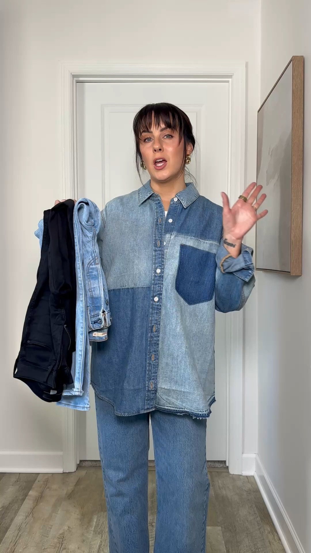 The real reason your denim-on-denim isn’t working 🤍

It’s probably not the wash - it’s the cut.

I used to think I just needed a better pair of jeans, but the biggest difference came from switching the silhouette!

👖 cropped straight - can feel a little dated with certain tops
👖 skinny - harder to style with current proportions
👖 wide leg - instantly makes everything feel more current

You don’t need a whole new wardrobe, just the right shape!

#LTKgrwm #LTKSeasonal #LTKootd