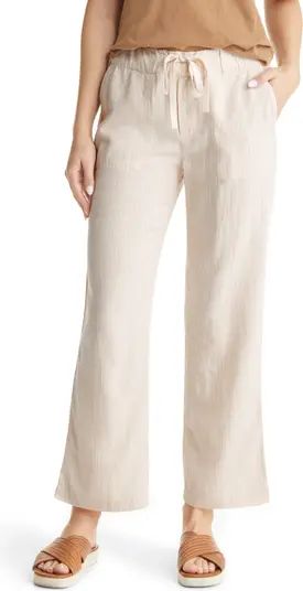 Caslon® Stripe Linen Blend Pants | Nordstrom | Nordstrom