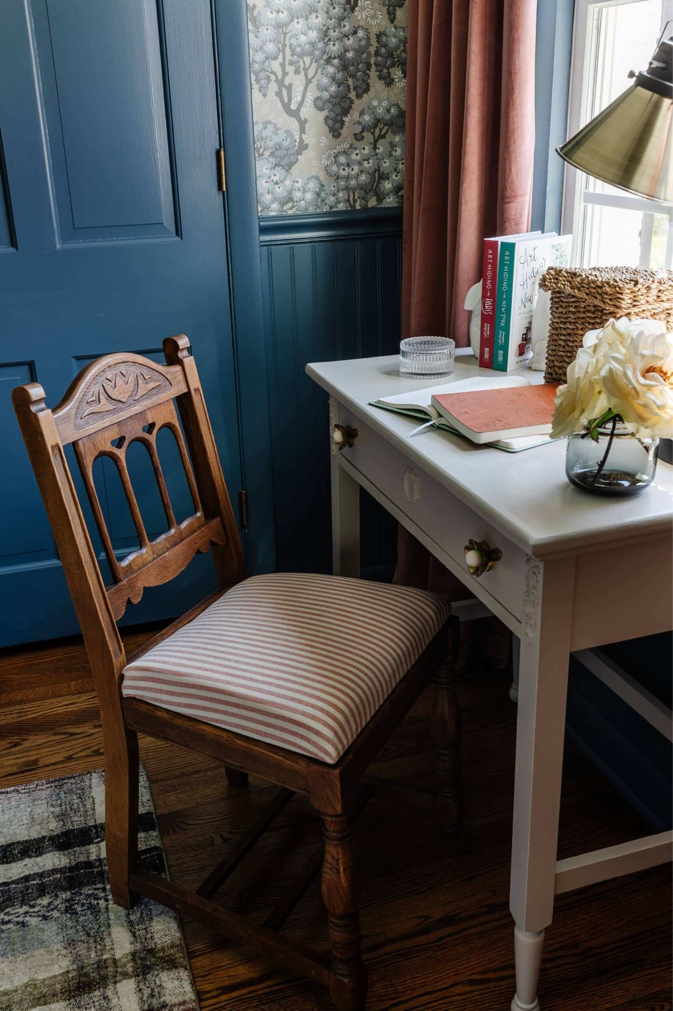 
The desk & chair are fb finds! 

Kids desk, colonial desk, kids room, little girls room, back to school desk and chair

#LTKhome #LTKBacktoSchool