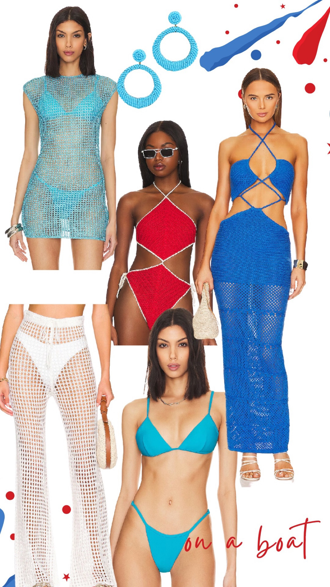 4th of July 
Boat 
Swimwear
4th of July outfit 
Cover up 
Swimsuit cover ups 
Swim 

#LTKstyletip #LTKSeasonal #LTKFind