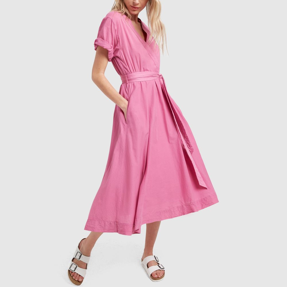 Xirena Winslow Cotton Wrap Dress in Sweet Pea, Medium | goop
