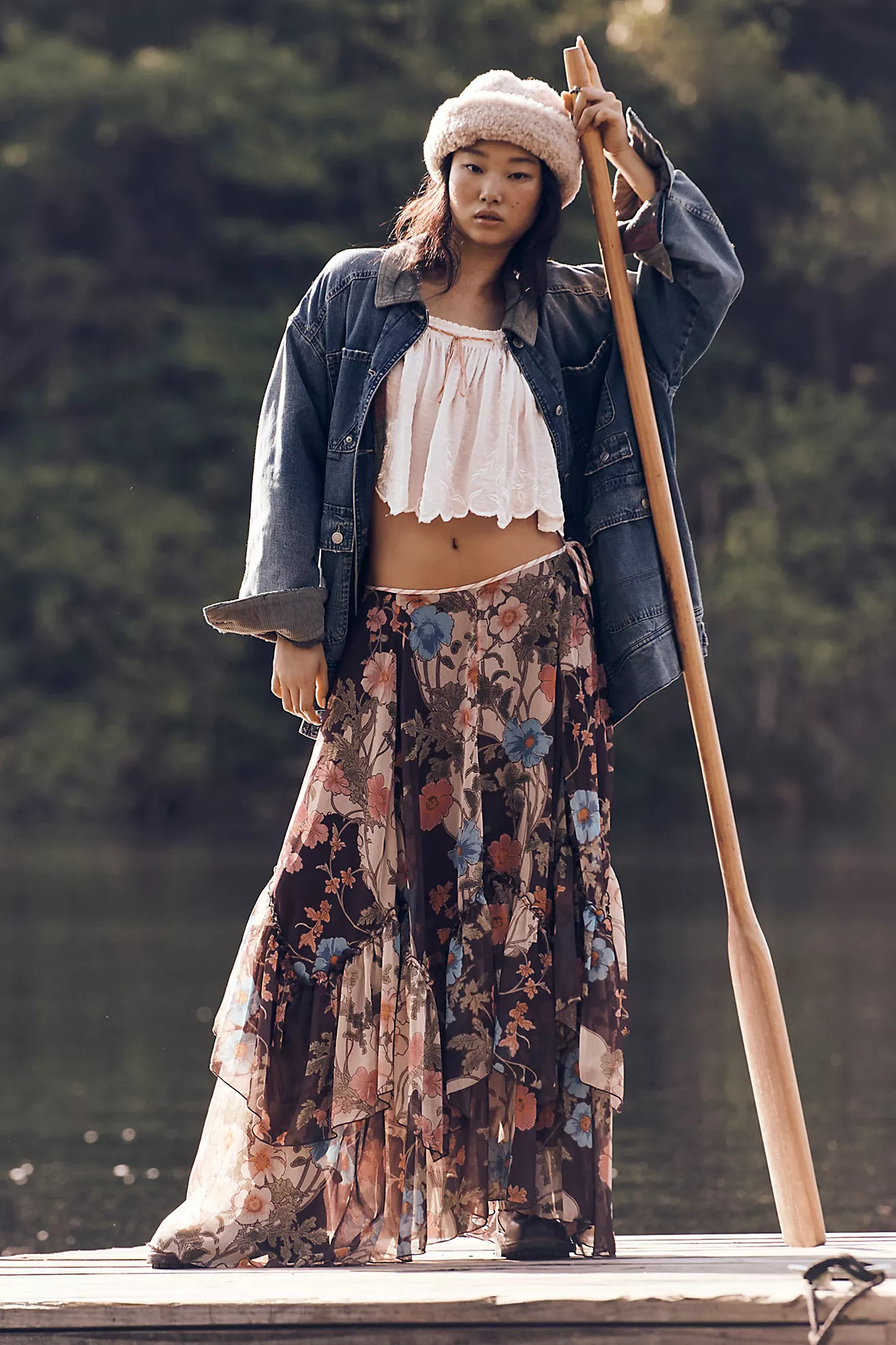 Palermo Villa Chiffon Maxi Skirt | Free People (Global - UK&FR Excluded)