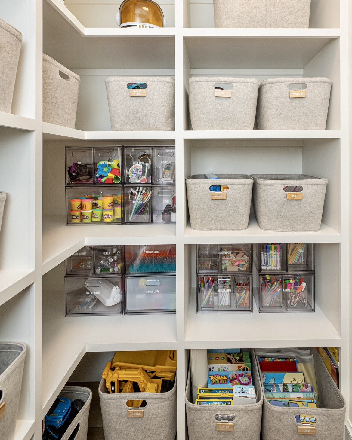 An organized kids playroom closet at the Builder’s Bliss project! The best toy and art project storage ✨


#playroom #organizedkids
#TargetCircle #sale

#LTKSummerSales 

#LTKKids #LTKHome