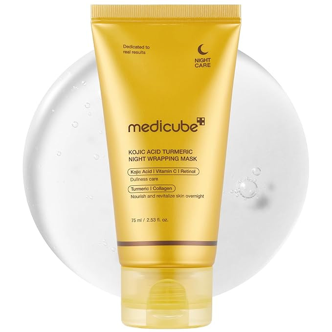 medicube Kojic Acid Turmeric Overnight Wrapping Peel Off Mask – Brightens & Defends Against Ski... | Amazon (US)