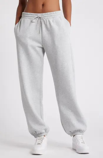 BP. Oversize Fleece Joggers in Ivory at Nordstrom, Size Medium | Nordstrom