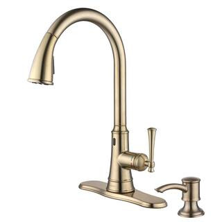 Glacier Bay Hemming 1-Handle Touchless Pull Down Sprayer Kitchen Faucet with TurboSpray, FastMoun... | The Home Depot