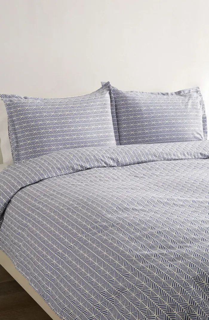 King 400 Thread Count Cotton Arrow Duvet Set - Grey | Nordstrom Rack