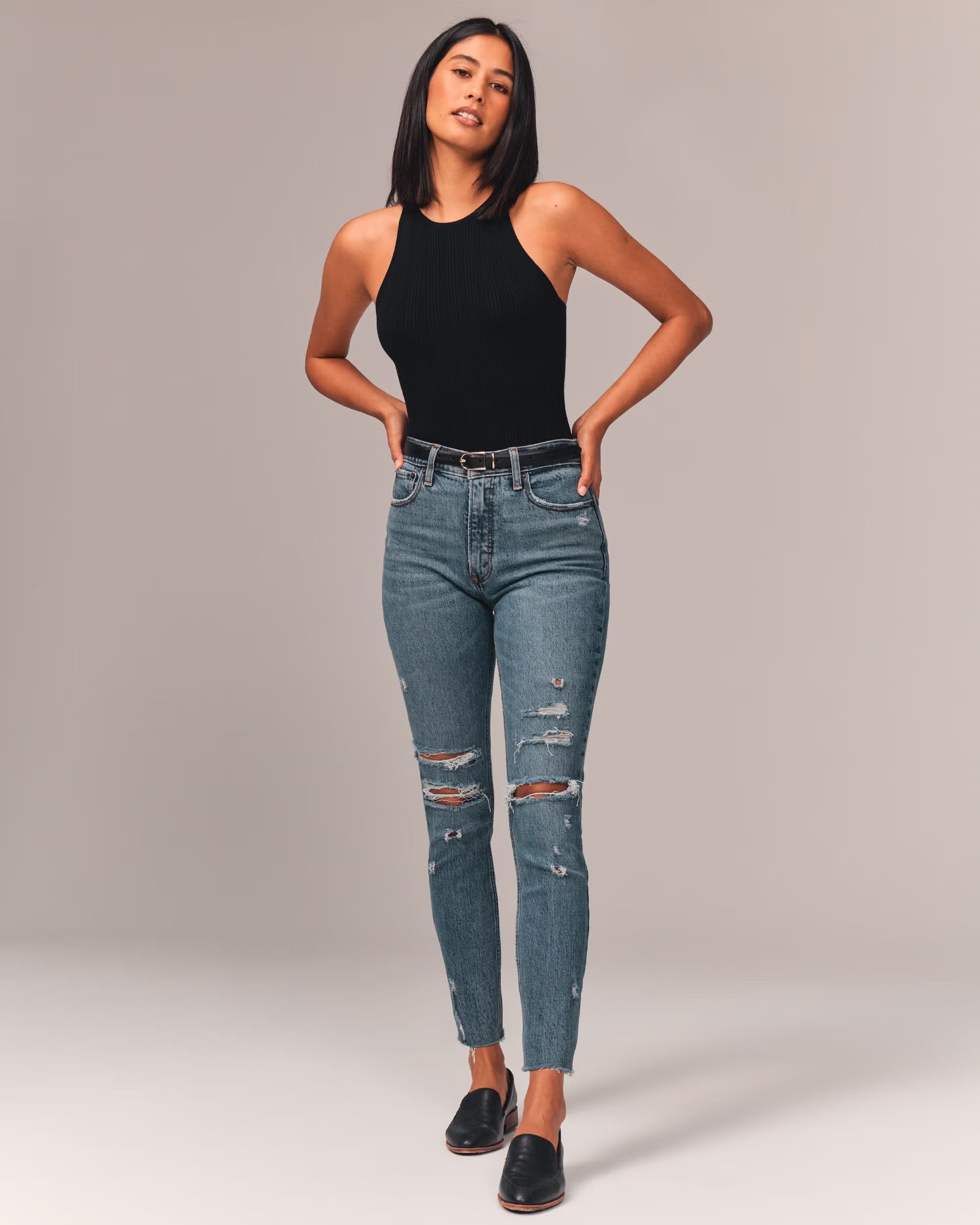 High Rise Skinny Jeans | Abercrombie & Fitch (US)