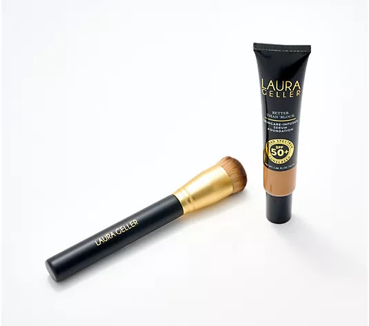 Laura Geller SPF 50 Tinted Moisturizer with Brush - QVC.com | QVC