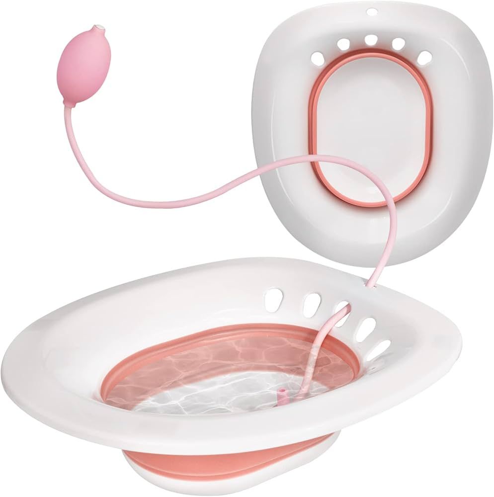 Sitz Bath for Toilet Seat - Sitz Bath for Hemorrhoids - Sits Bath Kit for Women- Great for Maternity | Amazon (US)