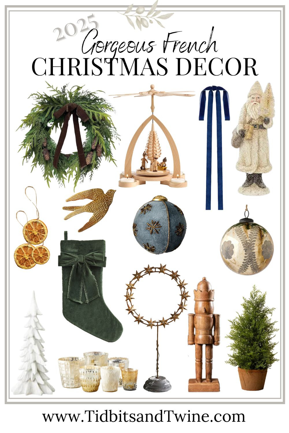French-Inspired Christmas Decor 2025.   #frenchchristmasdecor #neutralchristmas #holidayhomedecor #christmasstyling #frenchcountrydecor #europeandecor #oldworldstyle #collectedhome #holidaydecorinspo #elegantchristmas #timelessdecor #vintagechristmasdecor #holidayhomestyle #homedecorfavorites #christmasdecorideas #holidayhomeinspo #neutralholidaydecor #classicchristmas #tidbitsandtwine #shopltk #ltkhome #ltkholiday #ltkseasonal 

 #LTKHoliday #LTKSeasonal #LTKHome