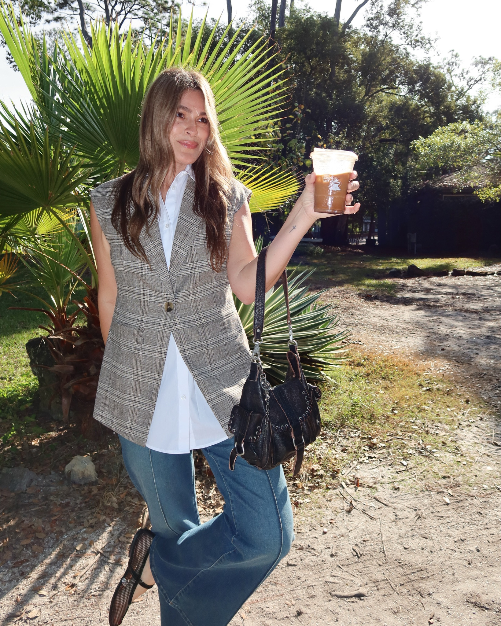 Chic, high waisted jeans with this vest top!

#LTKOver40 #LTKootd #LTKTall