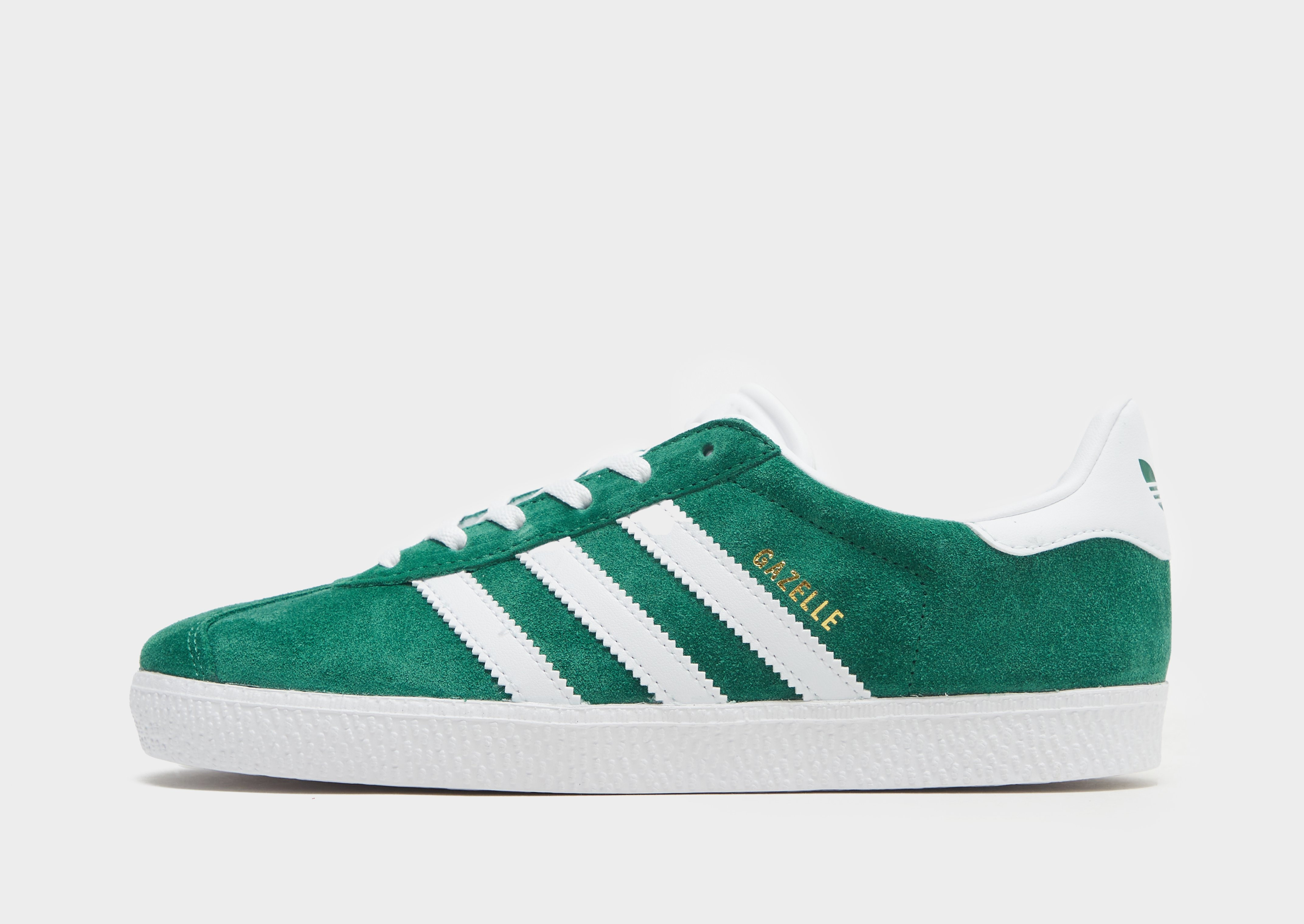 Green adidas Originals Gazelle Junior | JD Sports UK | JD Sports (UK)