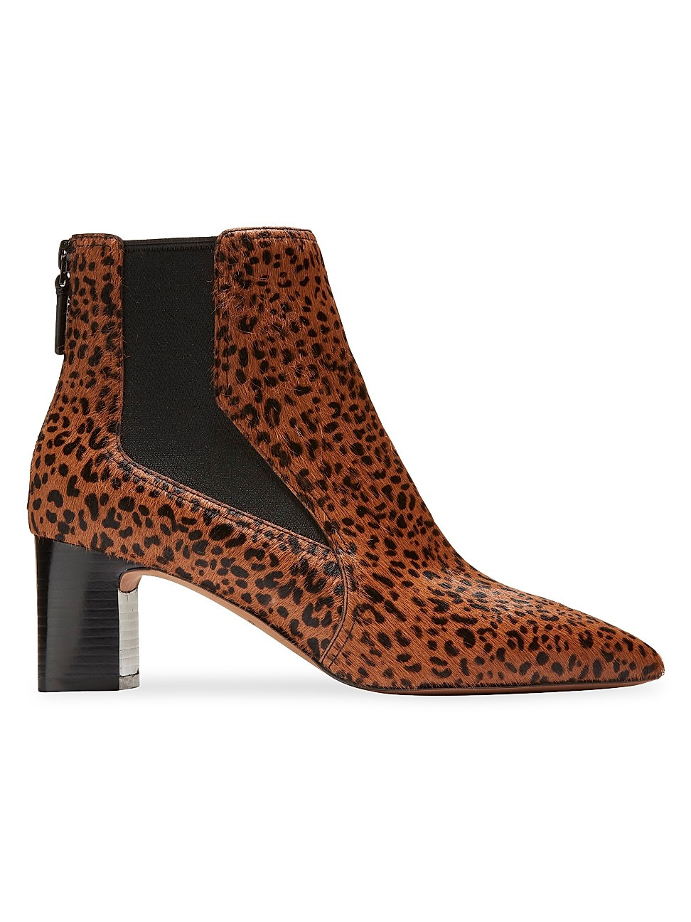 Etta Leopard-Print Calf Hair Booties | Saks Fifth Avenue