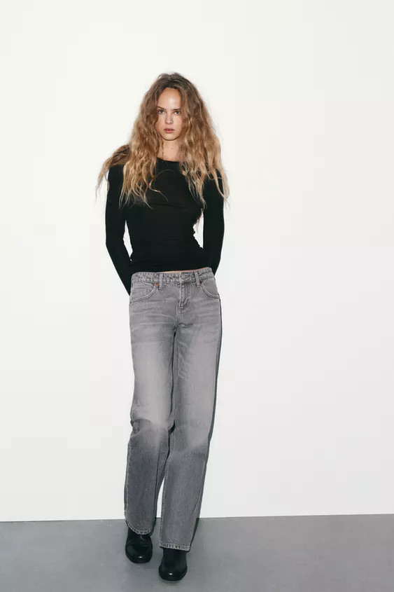 TRF WIDE LEG JEANS MIT NIEDRIGEM BUND | Zara DE
