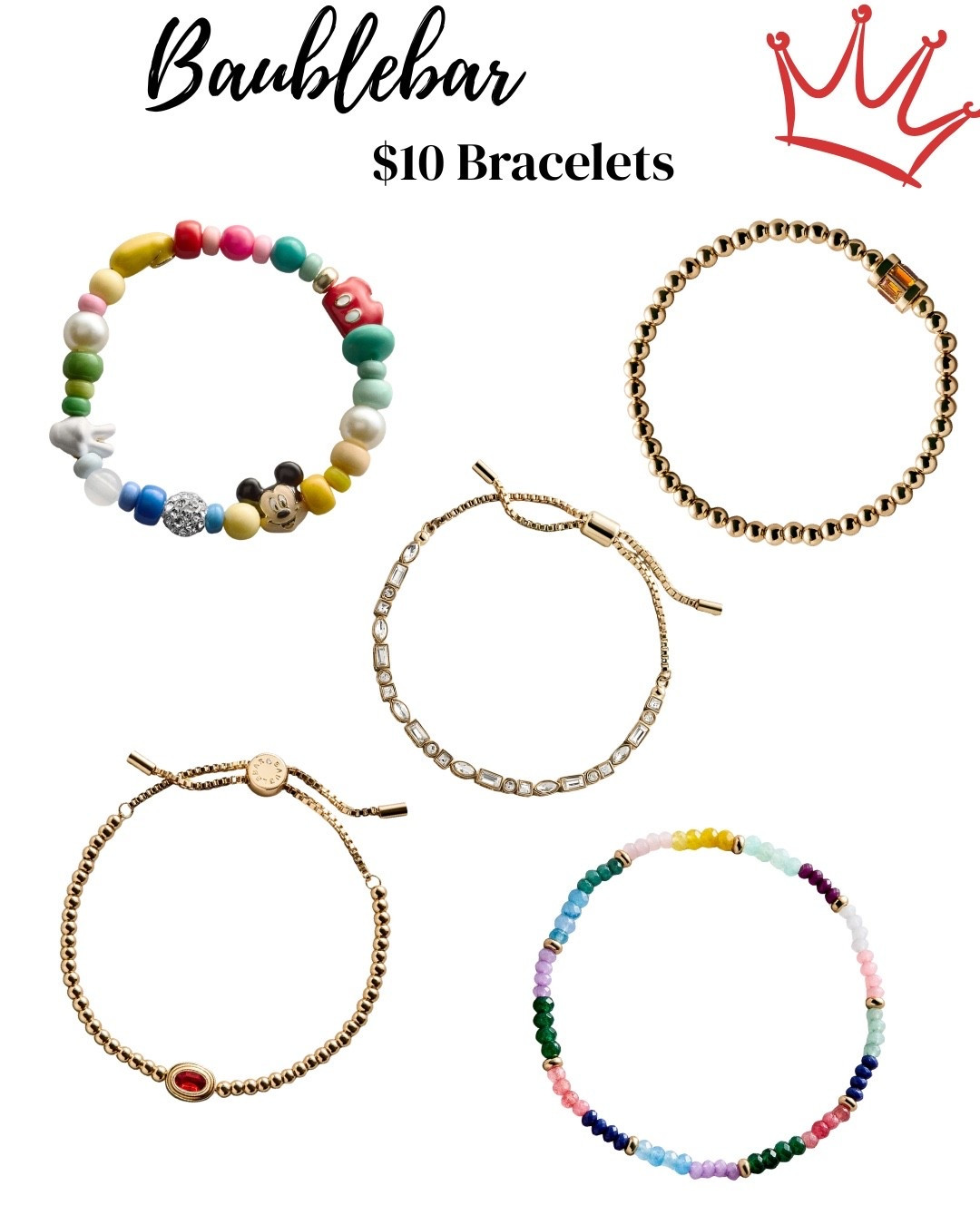 $10 Disney magic ✨🏰
These BaubleBar bracelets are too cute 💖


#DisneyStyle #DisneyFashion #BaubleBar #AffordableStyle #SummerAccessories 
LTKSale #LTKFinds #LTKStyle #ShopMyLTK #LTKunder50 #LTKunder100 #LTKAccessories 

#LTKmomlife #LTKBeauty #LTKMothersDay
