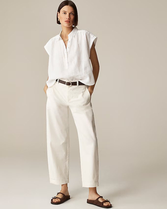 New Capitaine shirt in Baird McNutt Irish linen | J. Crew US