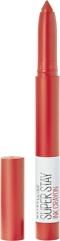 Maybelline SuperStay Ink Crayon Matte Longwear Lipstick With Built-in Sharpener, Laugh Louder, 0.... | Amazon (US)