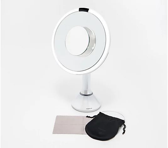 simplehuman 8" Sensor Mirror with 10x Detail Mirror - QVC.com | QVC