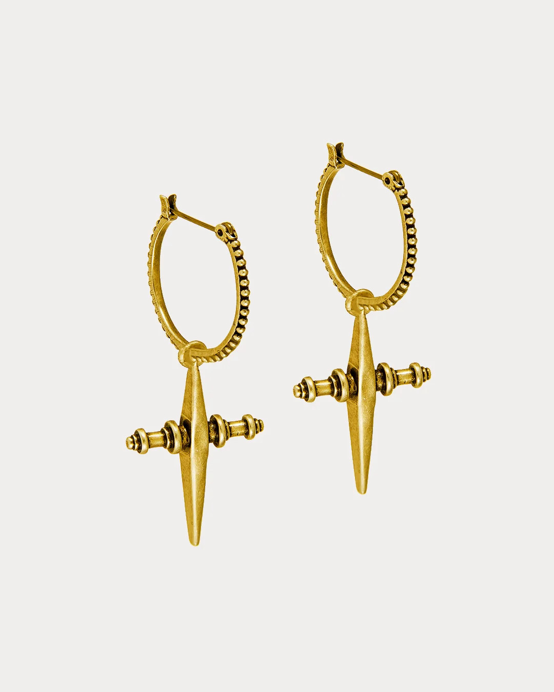 Cross Hoops- Gold | Luv Aj Inc.