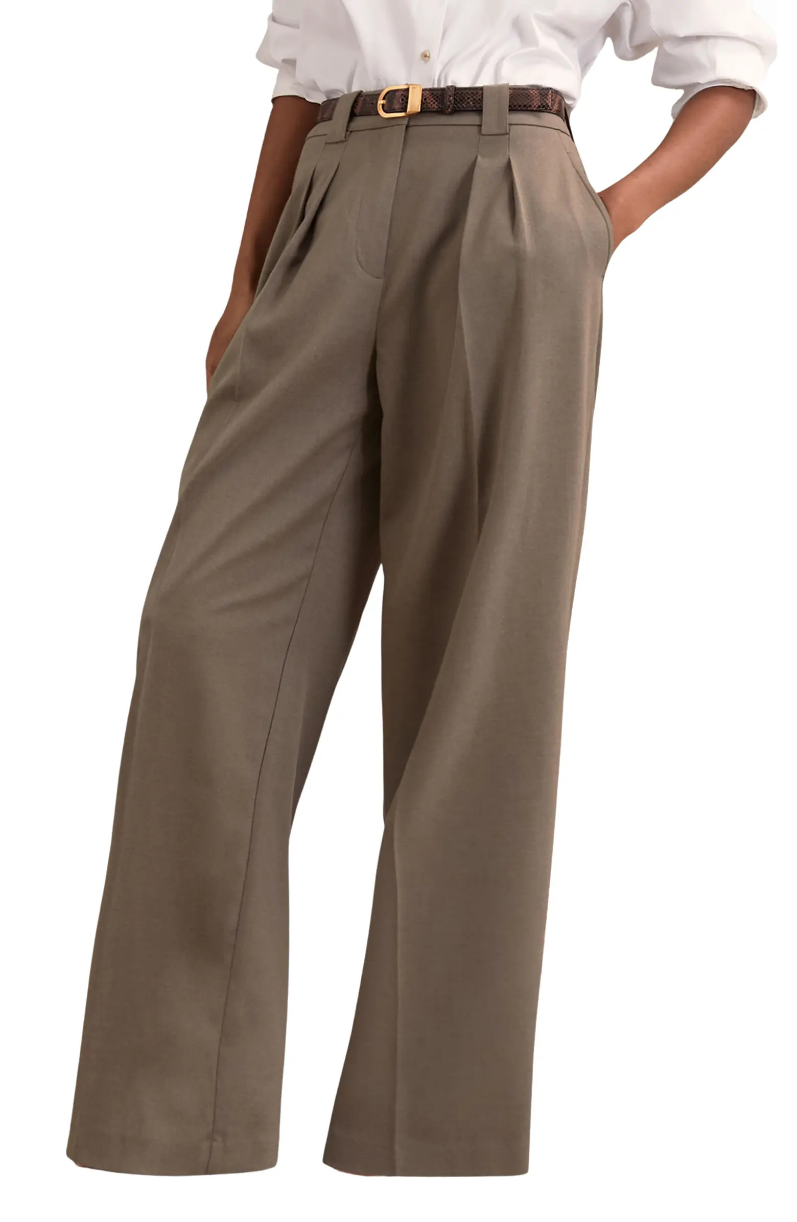 Poppie Pleat Front Wide Leg Pants | Nordstrom