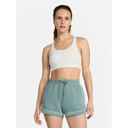 Avia Women s Medium Support Open Back and Contrast Tipping Sports Bra XS-XXXL | Walmart (US)