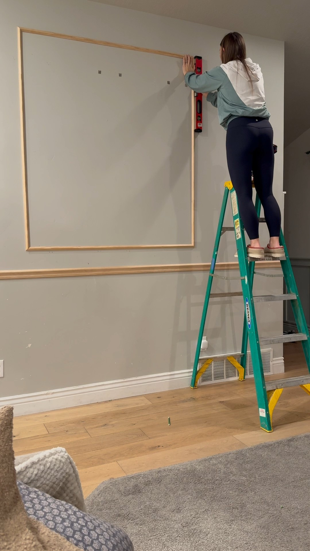 The exact trim I used for our picture frame molding! 
