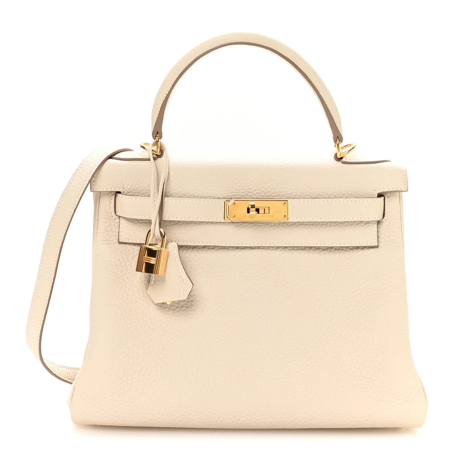 Hermes Togo Kelly Retourne 28 Craie 1952754 | FASHIONPHILE (US)