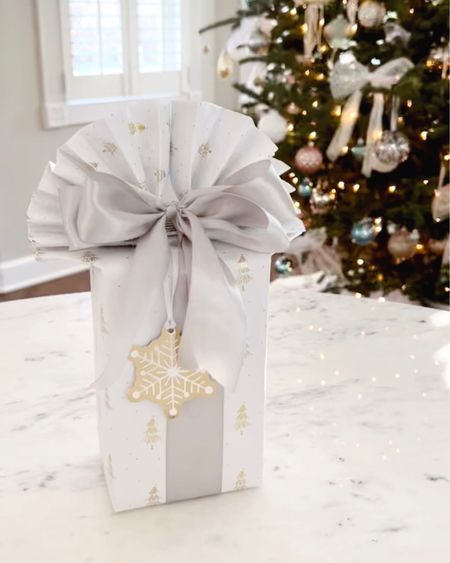 Holiday Gift Wrap - white, gold, neutral wrapping paper, gift tags & bows. Whimsical Christmas, white Christmas, winter wonderland  

#LTKSeasonal #LTKunder50 #LTKHoliday