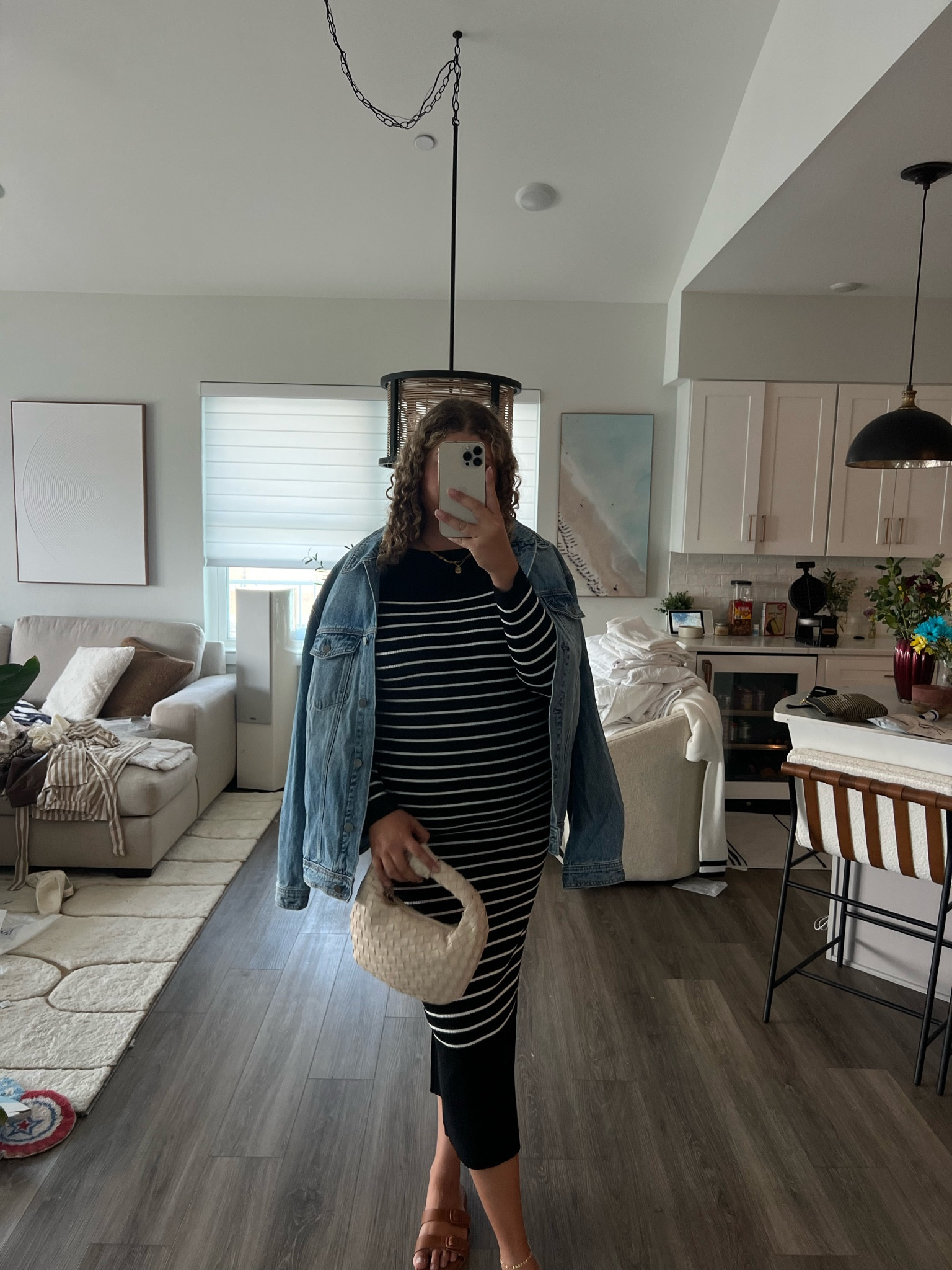 Obsessed with this striped maxi dress and denim jacket from vici for a fall outfit. Perfect for back to school or the office 

#LTKFallSale #LTKxVICI #LTKBacktoSchool