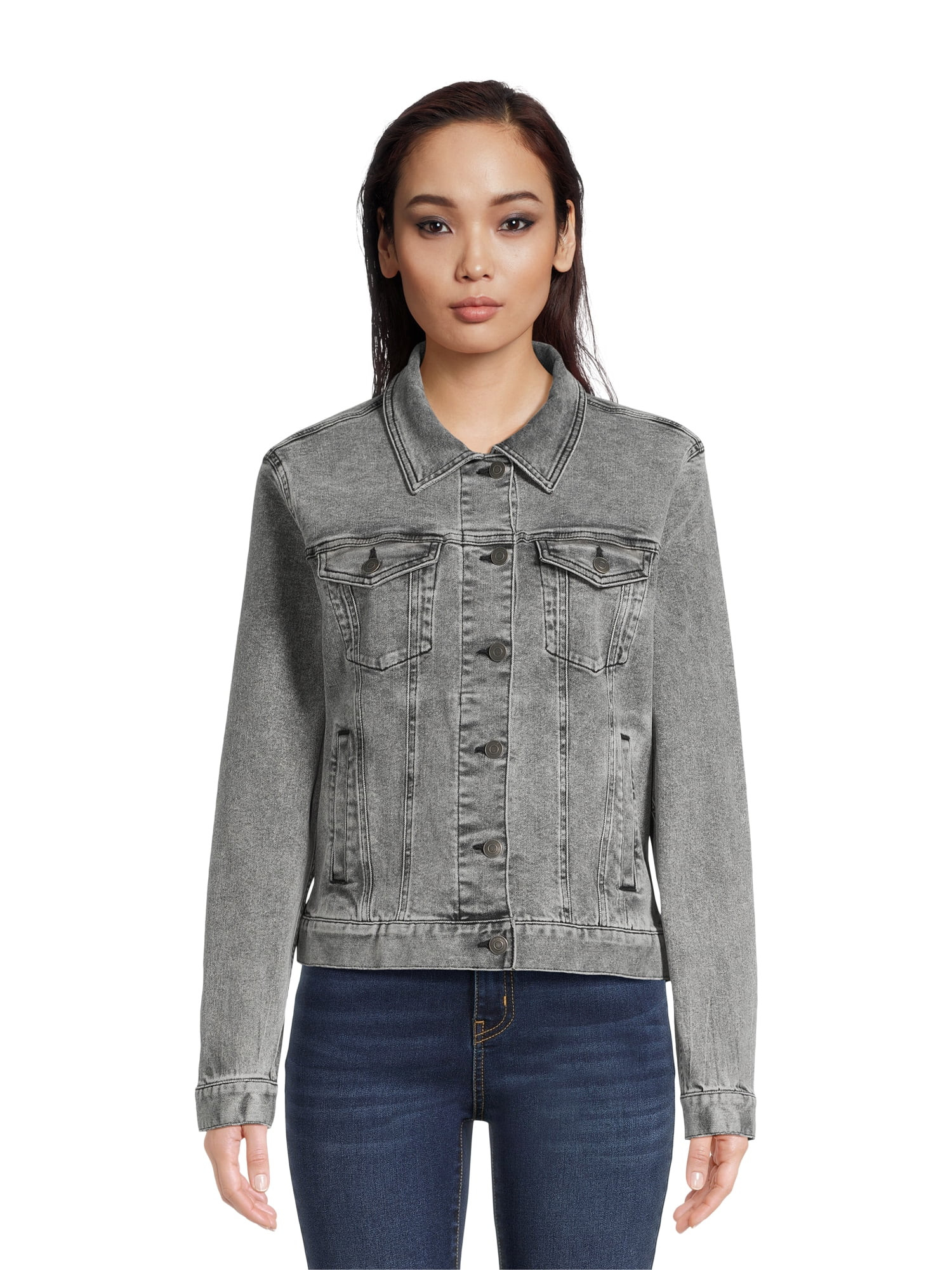 Time and Tru Women's Denim Jacket - Walmart.com | Walmart (US)