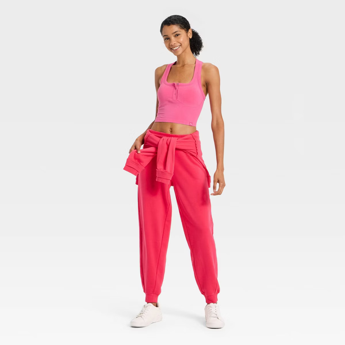 Women's Seamless Henley Support Tank Top - JoyLab™ | Target