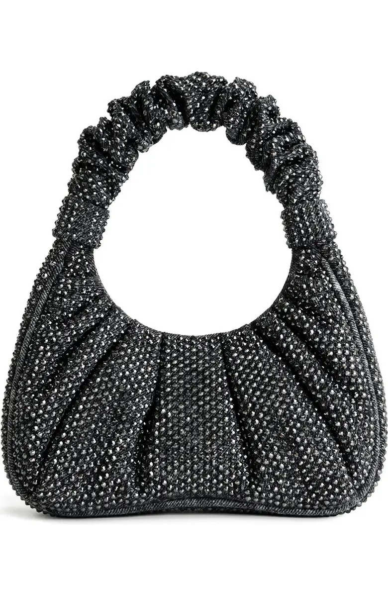 Gabbi Rhinestone Ruched Hobo | Nordstrom