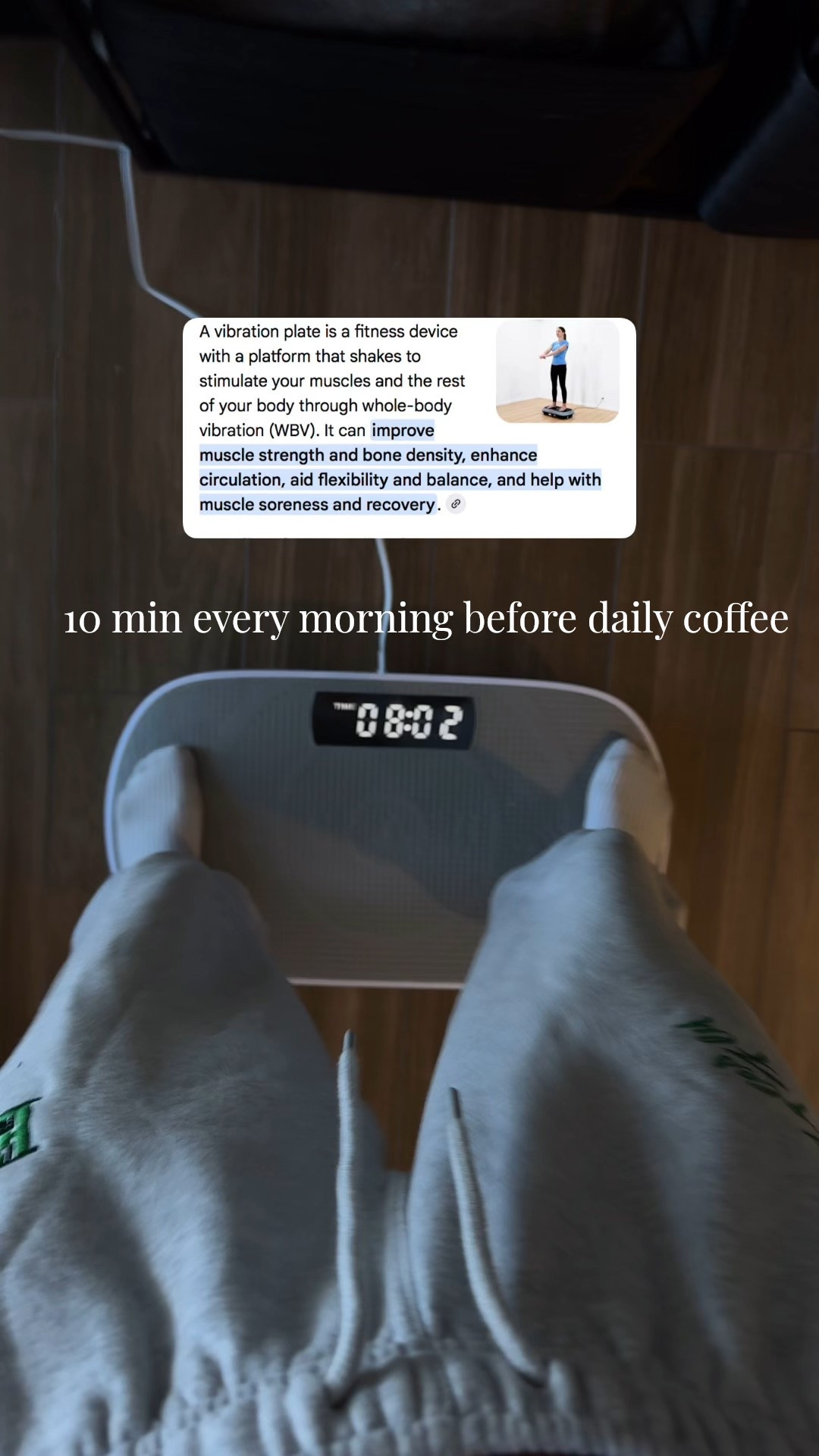 Vibration plate morning ritual 🌪️☀️ #vibrationplate #merach #merachplate #vibrationbenefits #morningroutine #lymphatic #lymphaticdrainage 

#LTKfitnessgoals #LTKActive #LTKmorningroutine