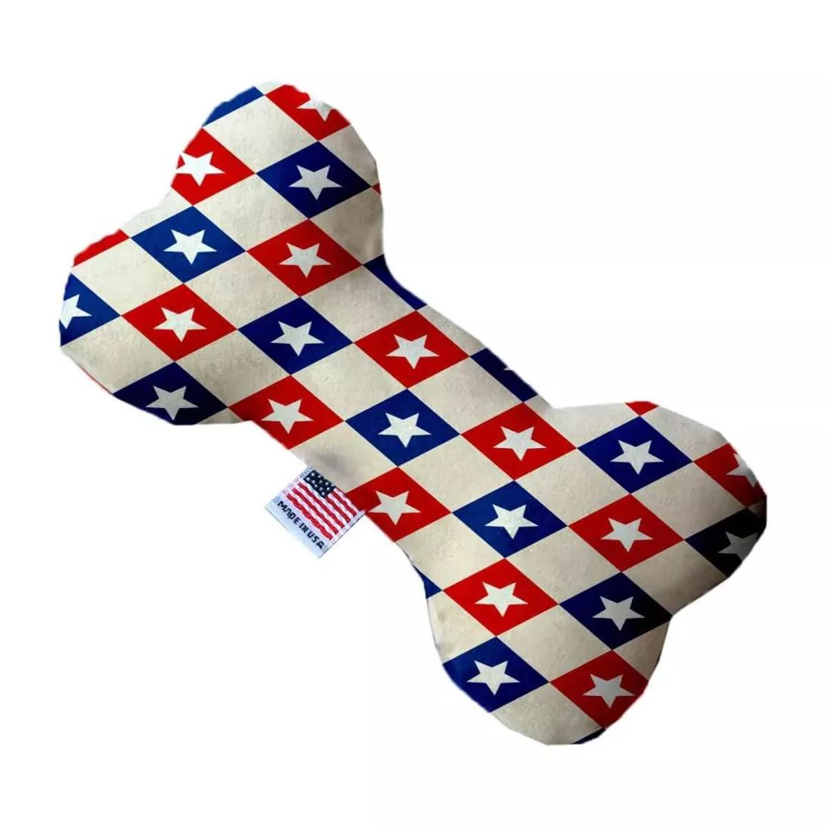 Mirage Pet Products Patriotic Checkered Stars 10 inch Bone Dog Toy | Target