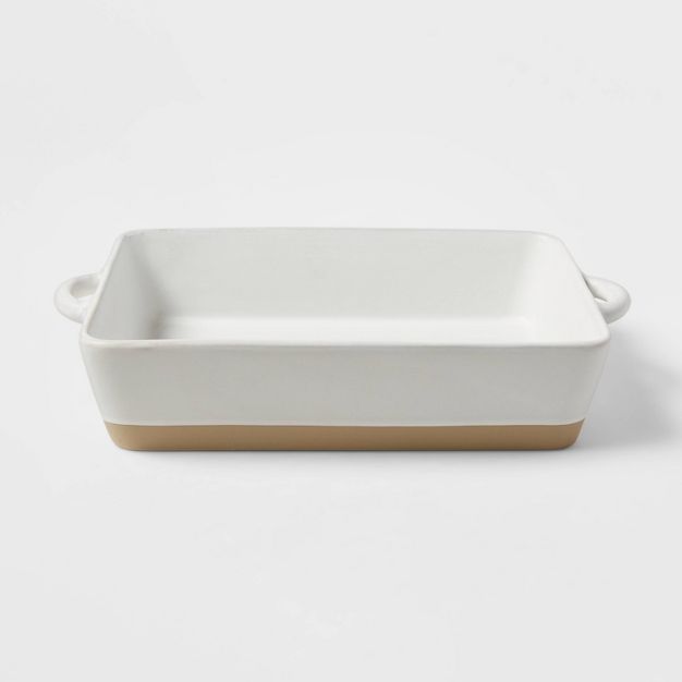 13" x 8" Stoneware Casserole Dish White - Threshold™ | Target