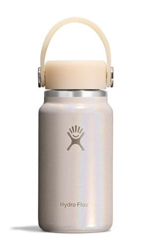 Hydro Flask Micro Water Bottle - Insulated Leak Proof Mini Flask - Stocking Stuffer or White Elephant Gift 6.7 Oz Glimmer Cream | Amazon (US)