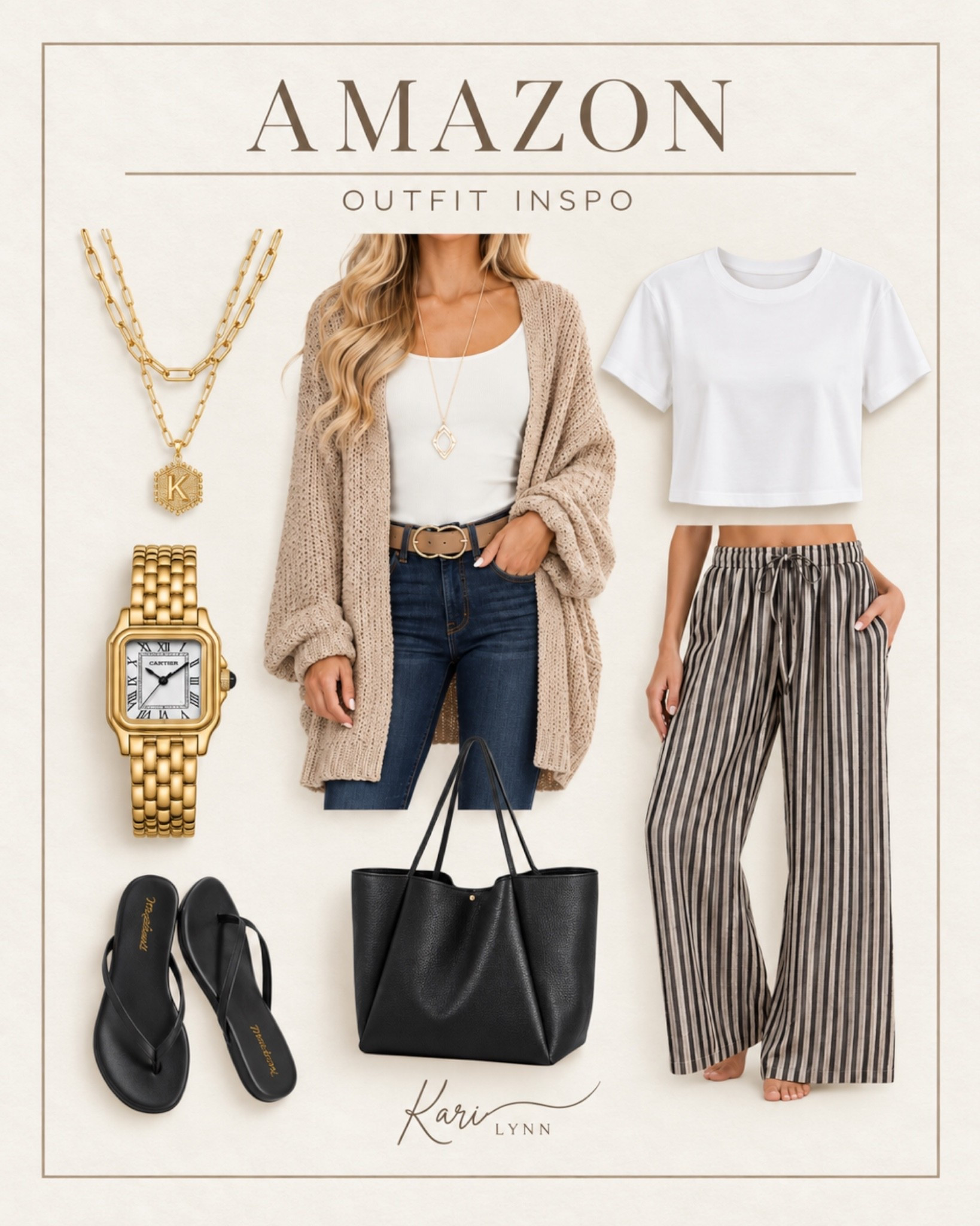 A few easy, neutral pieces you can mix + match all season long. I love finding simple staples that look put together!