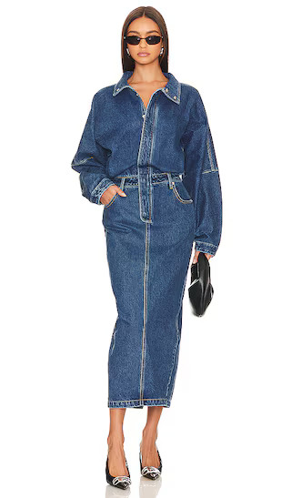 Sebastian Dress in Medium Wash | Revolve Clothing (Global)