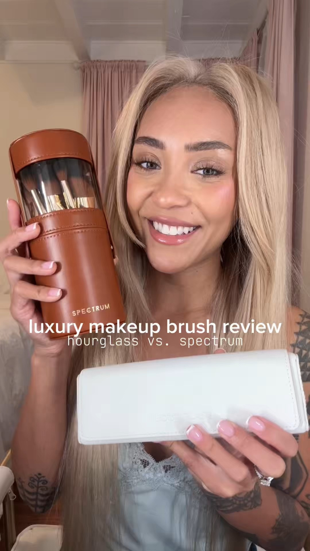 Is it finally time to upgrade your makeup brushes? I ditched my mismatched Amazon and TJ Maxx brushes to test out two luxury sets, and the winner might surprise you! 👀

VS BREAKDOWN: ✨ Hourglass Travel Set ($175): Undeniably beautiful and viral for a reason. It gives major aesthetic vibes, but for the price point, you only get 5 brushes. Plus, the white case isn’t the most practical for messy makeup bags. ✨ Spectrum Collections ($130): You get 20 pieces for less money! The quality feels like art supplies, the bristles are soft, and the case ingeniously separates into two brush holders.

VERDICT: If you want pure aesthetic for the 'gram, Hourglass is pretty. But if you want bang for your buck, durability, and a full professional kit? Spectrum takes the crown 👑.

Shop both sets and my other beauty favorites via the link in my bio or by following me on the @shop.ltk app!

Hashtags: #LTKbeauty #LTKfinds #makeupbrushes #luxurybeauty #hourglasscosmetics #spectrumcollections #beautyreview #makeupartist #makeuptools #splurgevssteal #sephorafinds #nordstrombeauty #aestheticmakeup #brushset

#LTKgrwm #LTKHoliday #LTKBeauty