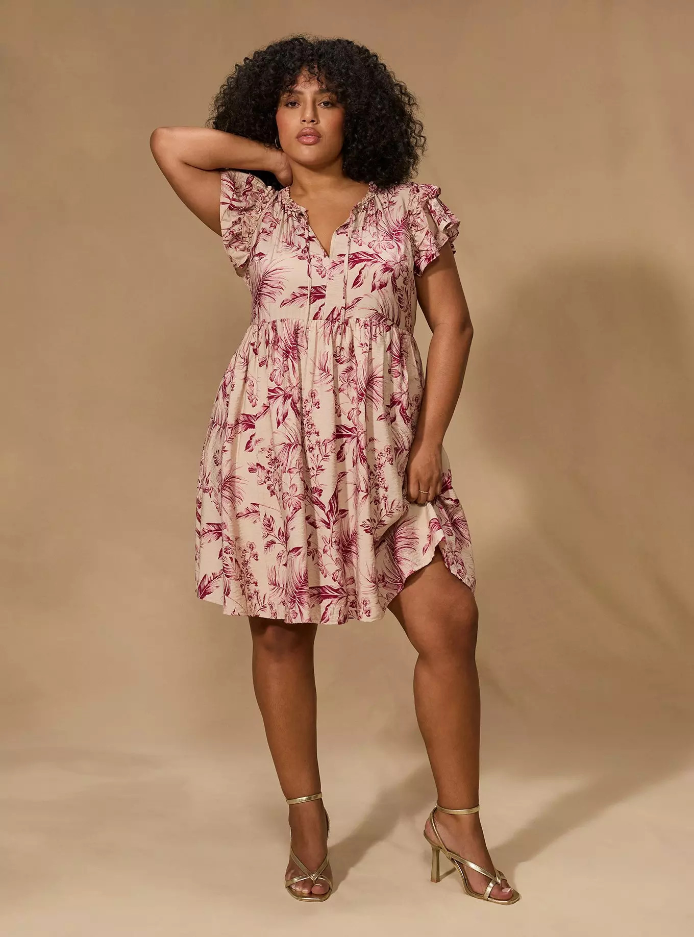 Belle Isle Flutter Sleeve Mini Dress | Torrid (US & Canada)