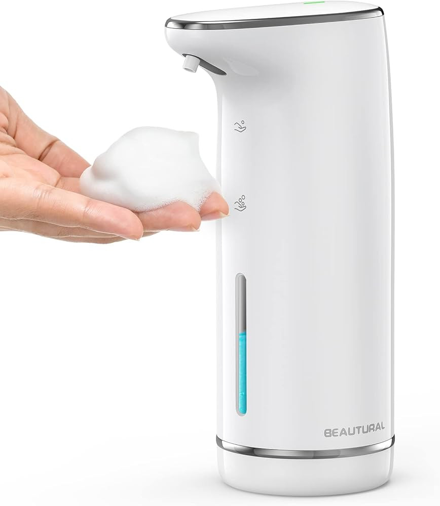 BEAUTURAL Automatic Foaming Soap Dispenser, Touchless Rechargeable Sensor Hand Soap Dispenser, Di... | Amazon (US)
