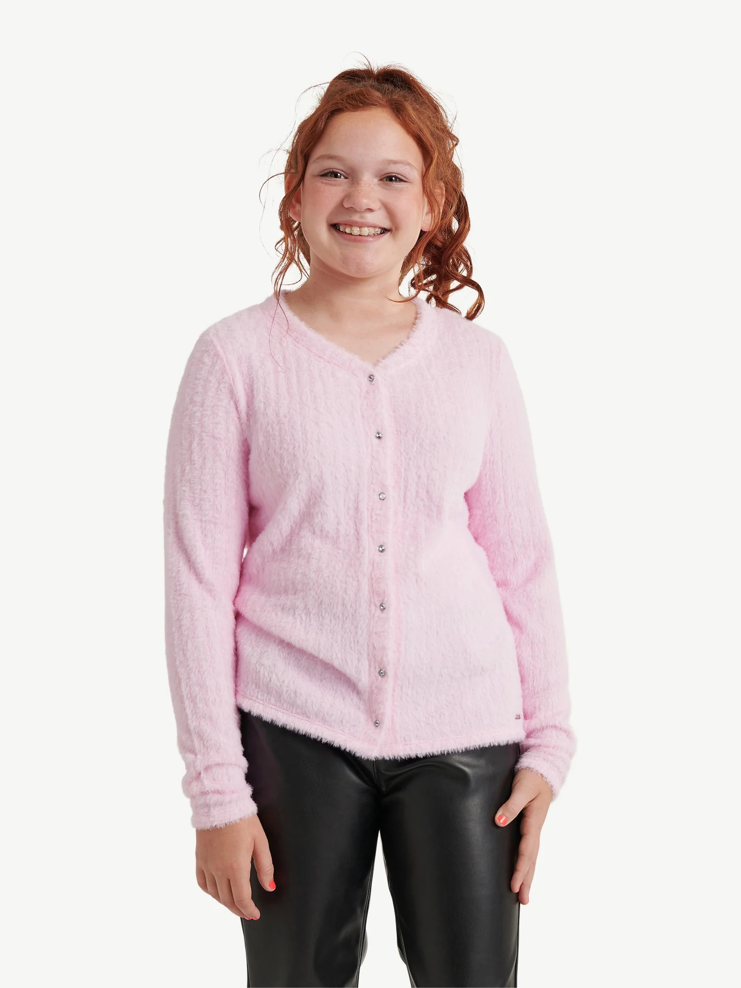 Justice Girls Cozy Cardigan, Sizes XS-XL & Plus | Walmart (US)