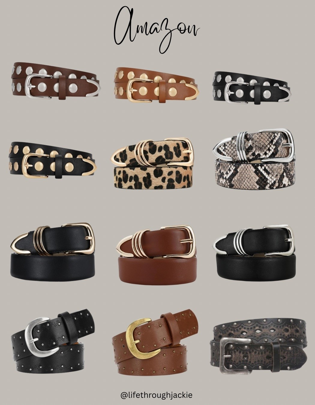 Amazon Belts - affordable high end look a-likes!

#LTKOver40 #LTKStyleTip #LTKFindsUnder50