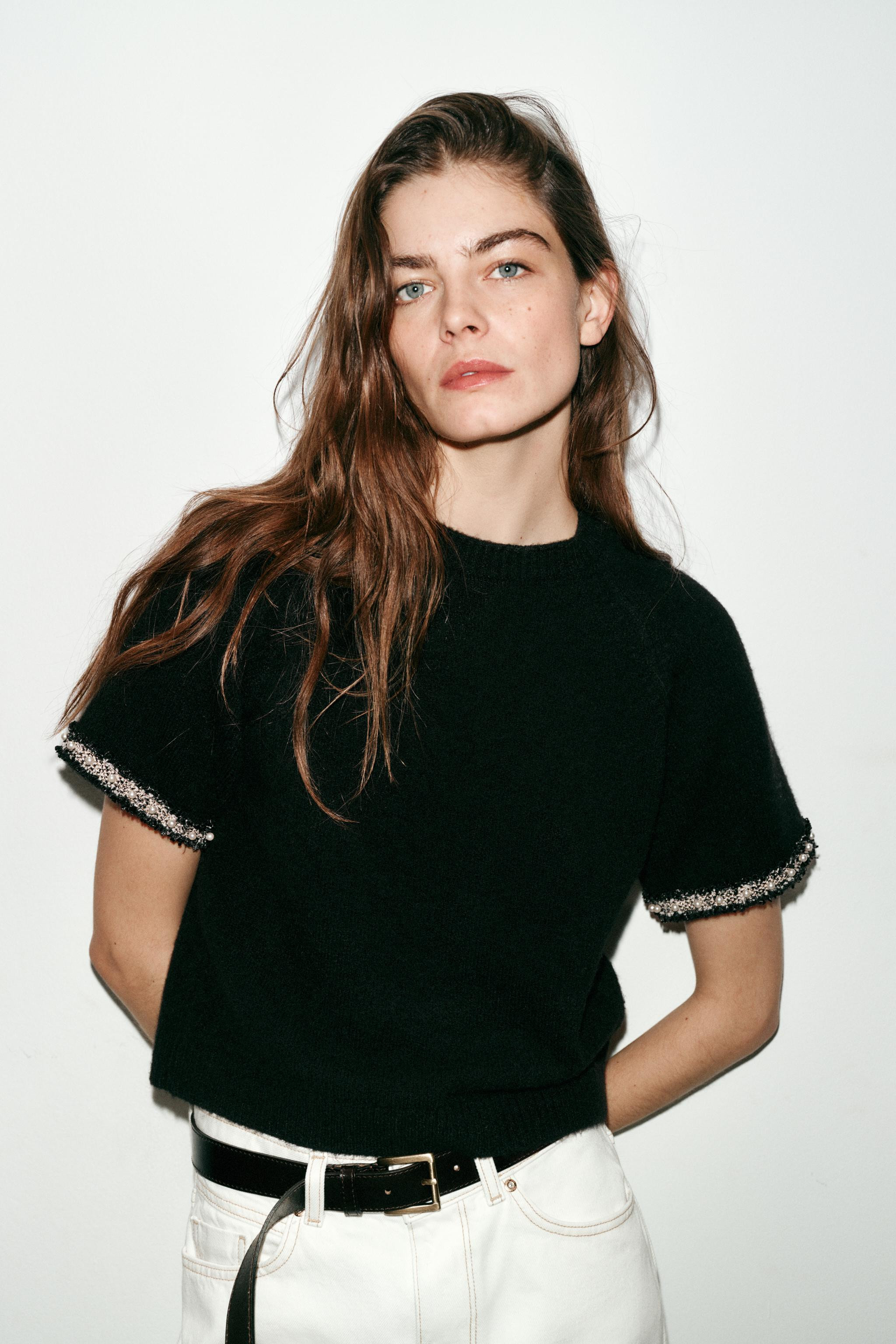 MAGLIA IN PUNTO PERLE | Zara IT