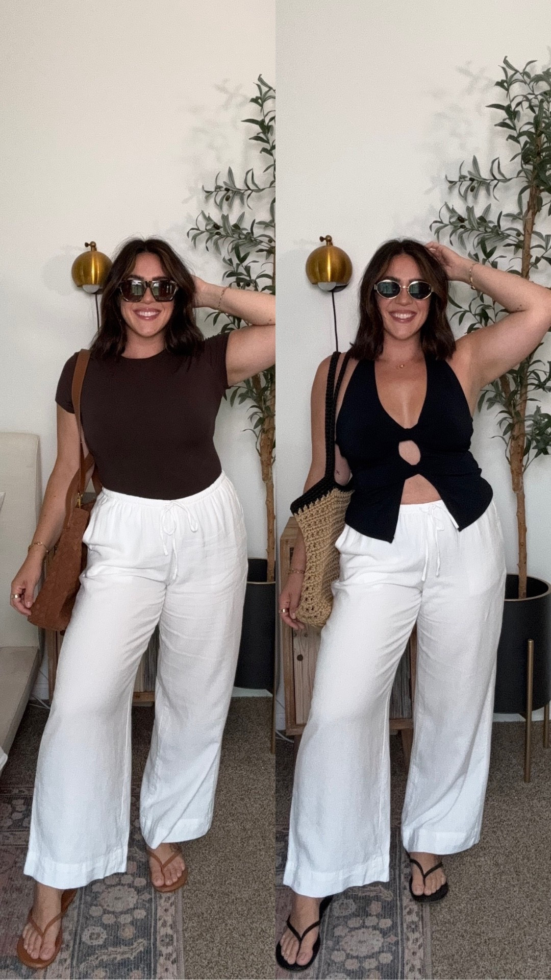 Abercrombie linen pants are back! Double lined, not see through, I did a M. Size up if your in between. Don't dry or they will shrink! 

#LTKMidsize #LTKootd #LTKSeasonal
