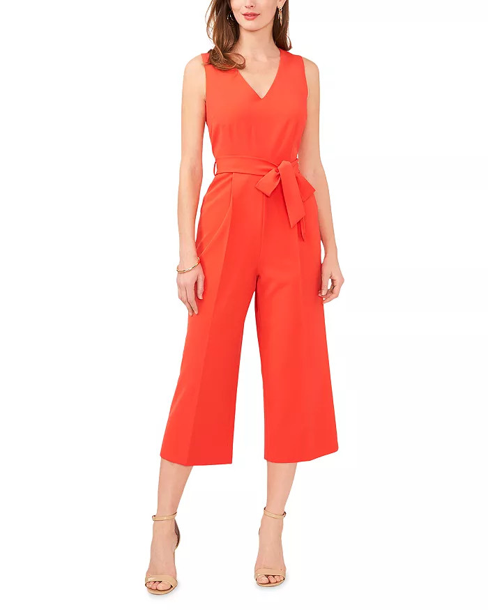 Belted V Neck Jumpsuit | Bloomingdale's (US)